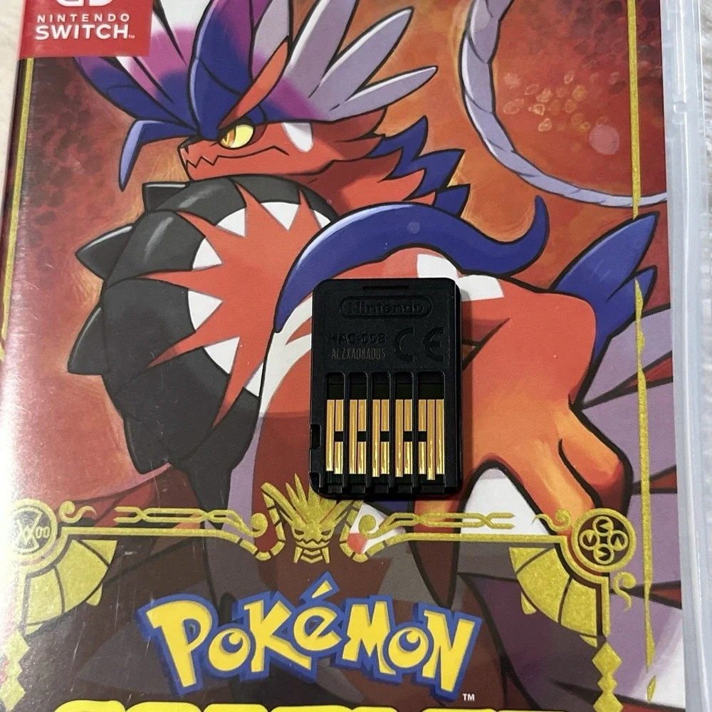 Pokemon Scarlet & Violet Double Pack Nintendo Switch CIB w/Unused 200 Poke Ball